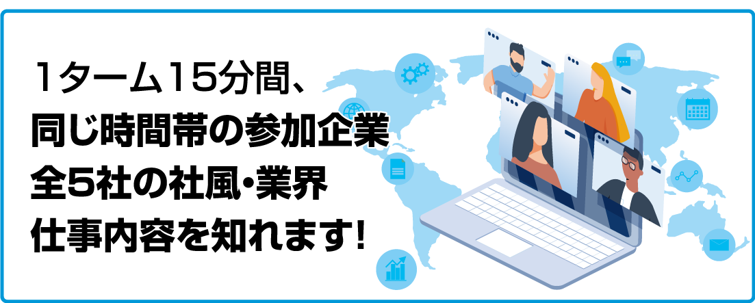 ネット検索しているイラスト